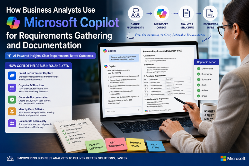 How Business Analysts Use Microsoft Copilot for Requirements Gathering and Documentation